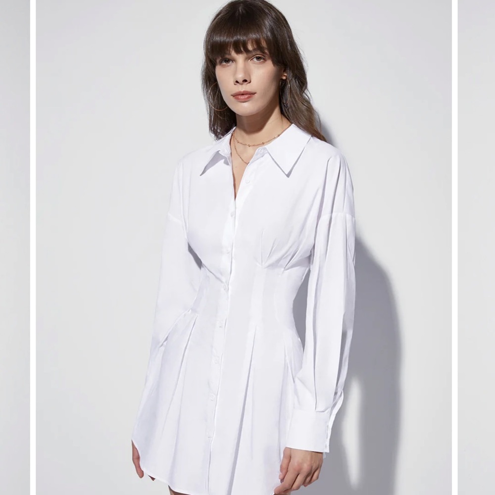 Long Sleeve Relaxed Smocked Long Sleeve Dress